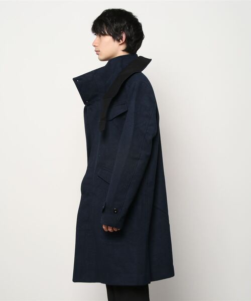 G-STAR（ジースター）の「LONG WOOL COAT/ウールコート（ステンカラーコート・メンズ・ブルー系その他・MEDIUM/X-SMALL/LARGE/SMALL）」の9枚目の写真