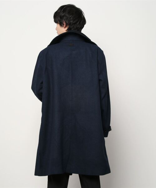 G-STAR（ジースター）の「LONG WOOL COAT/ウールコート（ステンカラーコート・メンズ・ブルー系その他・MEDIUM/X-SMALL/LARGE/SMALL）」の10枚目の写真