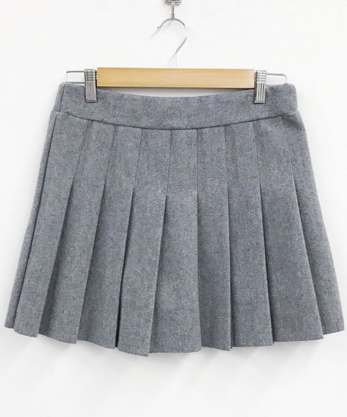 Grandeir（グランディール）の「裏地付き ミニ丈 プリーツスカート（スカート・レディース・グレー/チャコールグレー/ブラック・M）」の17枚目の写真