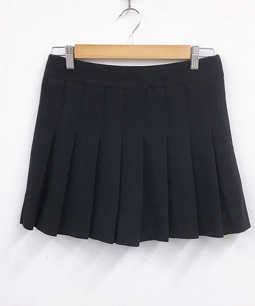 Grandeir（グランディール）の「裏地付き ミニ丈 プリーツスカート（スカート・レディース・グレー/チャコールグレー/ブラック・M）」の10枚目の写真