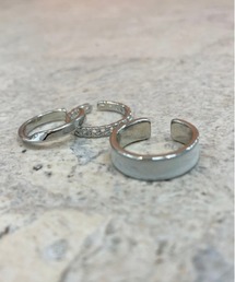PairPair | ホワイト×シルバー3SETリング(ユニセックス)(リング)