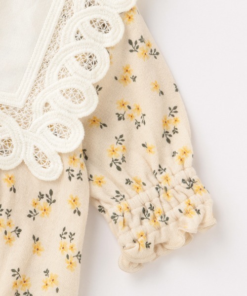 petit main（プティマイン）の「ロンパースBIBセット（ロンパース・キッズ・ライトピンク/ライトベージュ・70cm/80ｃｍ）」の8枚目の写真