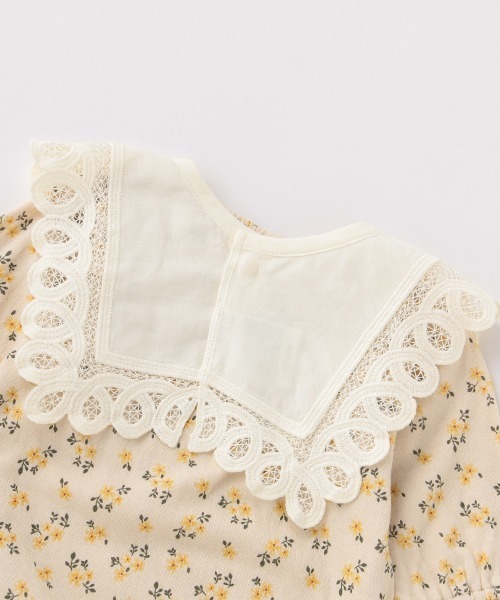 petit main（プティマイン）の「ロンパースBIBセット（ロンパース・キッズ・ライトピンク/ライトベージュ・70cm/80ｃｍ）」の10枚目の写真