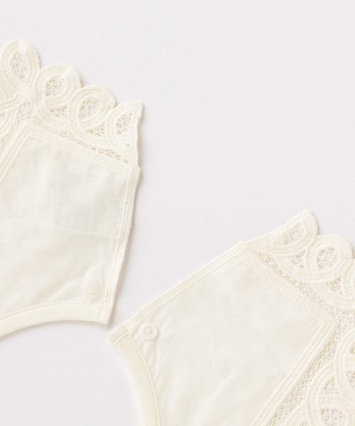 petit main（プティマイン）の「ロンパースBIBセット（ロンパース・キッズ・ライトピンク/ライトベージュ・70cm/80ｃｍ）」の11枚目の写真