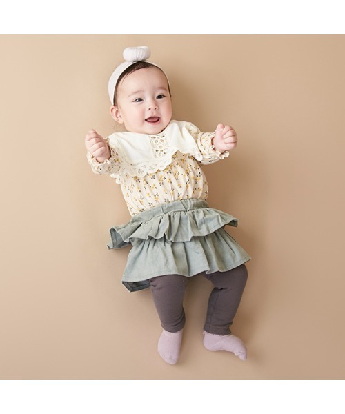 petit main（プティマイン）の「ロンパースBIBセット（ロンパース・キッズ・ライトピンク/ライトベージュ・70cm/80ｃｍ）」の17枚目の写真