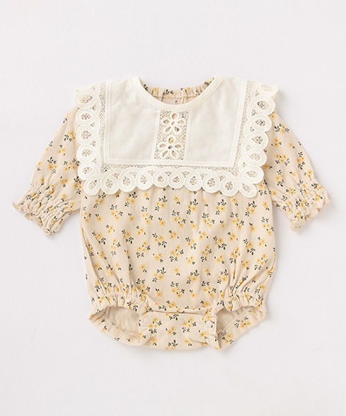 petit main（プティマイン）の「ロンパースBIBセット（ロンパース・キッズ・ライトピンク/ライトベージュ・70cm/80ｃｍ）」の20枚目の写真