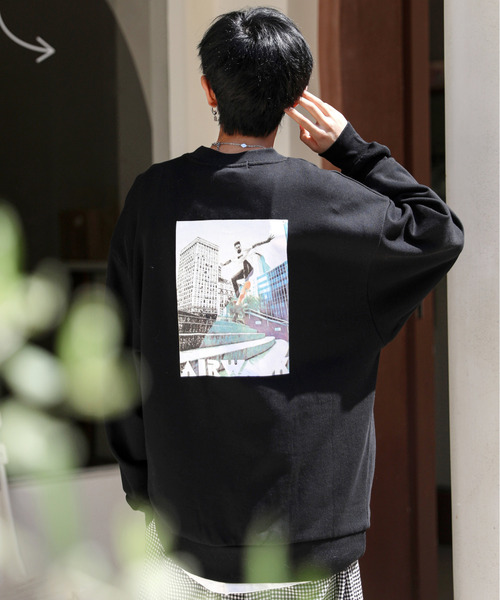 WIND AND SEA 旧タグバックロゴプリント スウェット ブラック XL WIND AND SEA 旧タグバックロゴプリント スウェット ブラック XL