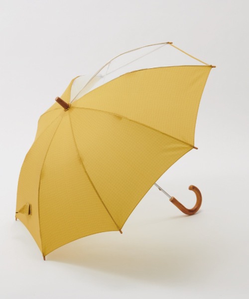 392 plusm（サンキューニプリュスエム）の「Umbrella Kids 45 - check - 790193（長傘・キッズ・ベージュ/オフホワイト/イエロー/グリーン・45cm）」の11枚目の写真