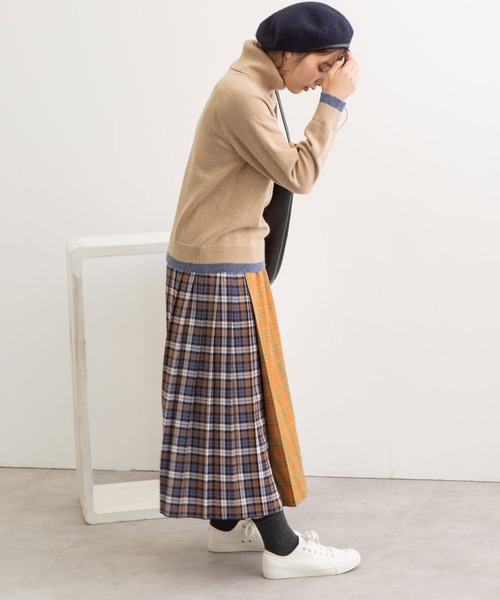 POU DOU DOU（プードゥドゥ）の「バードインターシャタートルニット（ニット/セーター・レディース・アイボリー/ベージュ/ダークグレー・3）」の15枚目の写真