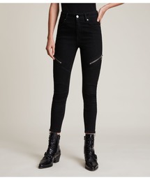 ALLSAINTS | DAX HIGH-RISE BIKER SKINNY JEANS | DAX ハイライズ バイカー スキニー ジーンズ(デニムパンツ)