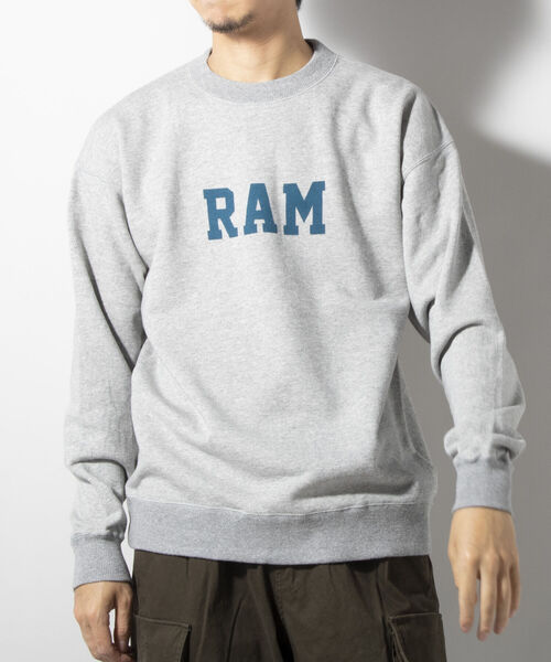 BARNS OUTFITTERS(バーンズアウトフィッターズ)の「【WEB限定】【BARNS OUTFITTERS】別注スウェット RAM(スウェット・メンズ・チャコールグレー/ブルー系その他7・SMALL/MEDIUM/LARGE)」の10枚目の写真
