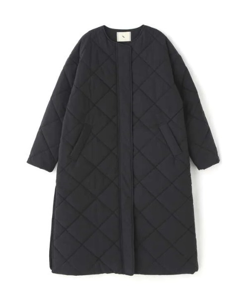 N.（N. Natural Beauty Basic）（エヌエヌナチュラルビューティーベーシック）の「キルティングロングコート（その他アウター・レディース・ブラック/ホワイト/カーキ・MEDIUM）」の4枚目の写真