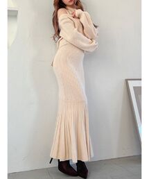 RESEXXY | バックリボンニットセットワンピース(ワンピース)