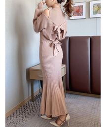 RESEXXY | バックリボンニットセットワンピース(ワンピース)