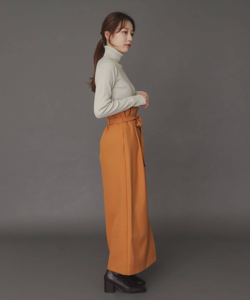 SENSE OF PLACE by URBAN RESEARCH（センスオブプレイスバイアーバンリサーチ）の「ストレッチリブタートルネックセーター（ニット/セーター・レディース・ブラック/アイボリー/ブラウン/ピンク・ONE）」の14枚目の写真