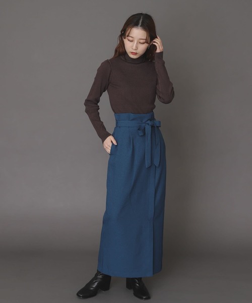 SENSE OF PLACE by URBAN RESEARCH（センスオブプレイスバイアーバンリサーチ）の「ストレッチリブタートルネックセーター（ニット/セーター・レディース・ブラック/アイボリー/ブラウン/ピンク・ONE）」の11枚目の写真