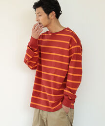 B:MING by BEAMS | B:MING by BEAMS / ビッグシルエット シルケット ボーダー カットソー(Tシャツ/カットソー)