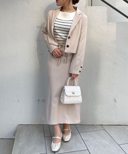 MAJESTIC LEGON（マジェスティックレゴン）の「レトロマーメイドスカート（スカート・レディース・ベージュ/ブルー系その他4/グレー/ブラック系その他・SMALL/MEDIUM）」の4枚目の写真