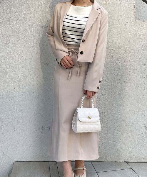 MAJESTIC LEGON（マジェスティックレゴン）の「レトロマーメイドスカート（スカート・レディース・ベージュ/ブルー系その他4/グレー/ブラック系その他・SMALL/MEDIUM）」の12枚目の写真