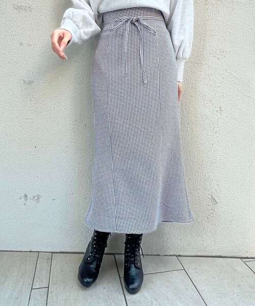 MAJESTIC LEGON（マジェスティックレゴン）の「レトロマーメイドスカート（スカート・レディース・ベージュ/ブルー系その他4/グレー/ブラック系その他・SMALL/MEDIUM）」の14枚目の写真