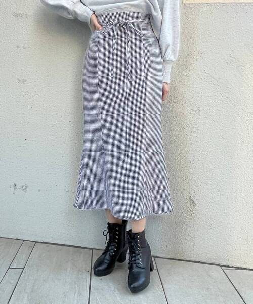 MAJESTIC LEGON（マジェスティックレゴン）の「レトロマーメイドスカート（スカート・レディース・ベージュ/ブルー系その他4/グレー/ブラック系その他・SMALL/MEDIUM）」の15枚目の写真