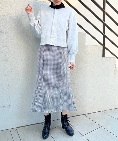 MAJESTIC LEGON（マジェスティックレゴン）の「レトロマーメイドスカート（スカート・レディース・ベージュ/ブルー系その他4/グレー/ブラック系その他・SMALL/MEDIUM）」の19枚目の写真