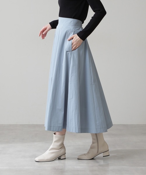 N.(N. Natural Beauty Basic)(エヌエヌナチュラルビューティーベーシック)の「◆サーキュラースカート(スカート・レディース・ベージュ/ブルー/ライトグリーン・MEDIUM)」の14枚目の写真