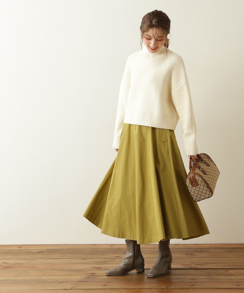 N.(N. Natural Beauty Basic)(エヌエヌナチュラルビューティーベーシック)の「◆サーキュラースカート(スカート・レディース・ベージュ/ブルー/ライトグリーン・MEDIUM)」の10枚目の写真