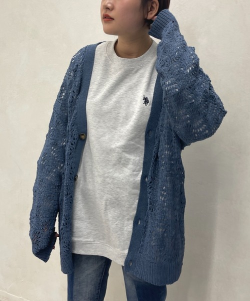 CPCM（シーピーシーエム）の「スカシ編みニットカーディガン（カーディガン/ボレロ・メンズ・グレー/ブルー/グリーン・FREE）」の22枚目の写真