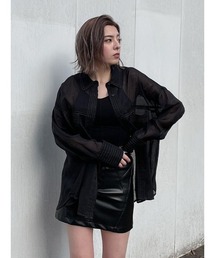 ENVYM | ステッチシアーＳＨ(シャツ/ブラウス)