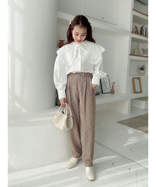 千鳥ハートパンツ　ジュメロ　jumelle jumelle（ジュメロ）の「千鳥ハートパンツ（スラックス）」 - WEAR