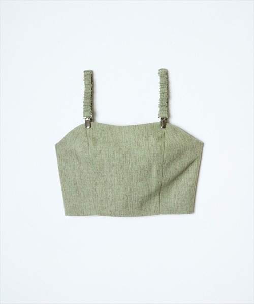 REDYAZEL（レディアゼル）の「ツイードビスチェ（キャミソール・レディース・ベージュ/ブルー/グリーン・FREE）」の4枚目の写真