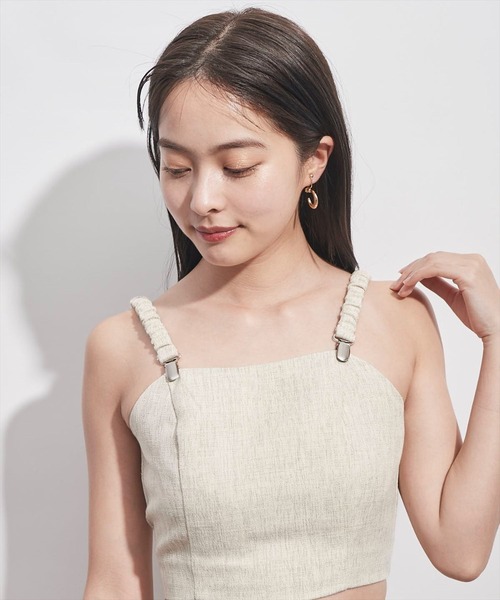 REDYAZEL（レディアゼル）の「ツイードビスチェ（キャミソール・レディース・ベージュ/ブルー/グリーン・FREE）」の17枚目の写真