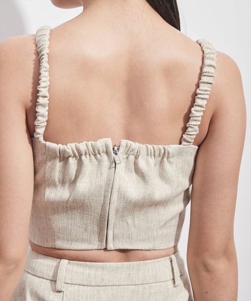 REDYAZEL（レディアゼル）の「ツイードビスチェ（キャミソール・レディース・ベージュ/ブルー/グリーン・FREE）」の19枚目の写真