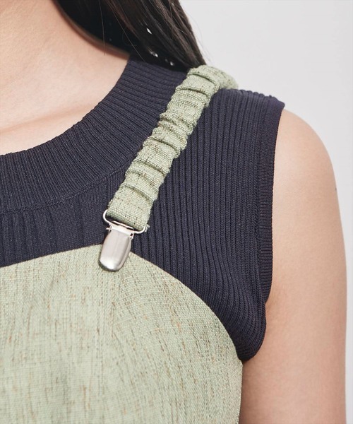 REDYAZEL（レディアゼル）の「ツイードビスチェ（キャミソール・レディース・ベージュ/ブルー/グリーン・FREE）」の13枚目の写真