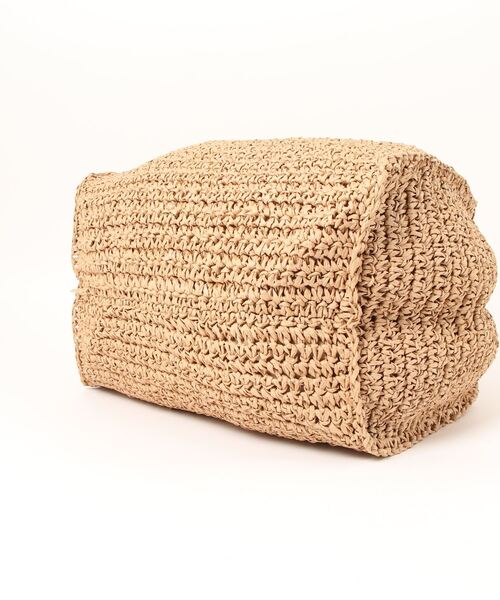 coca（coca）（コカ）の「ペーパーバッグ（かごバッグ・レディース・ベージュ・ONE SIZE）」の10枚目の写真