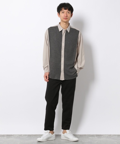 LAKOLE（ラコレ）の「ニットドッキングシャツ / 264619（シャツ/ブラウス・メンズ・ネイビー/アイボリー/チャコール・MEDIUM/LARGE）」の11枚目の写真