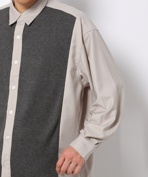LAKOLE（ラコレ）の「ニットドッキングシャツ / 264619（シャツ/ブラウス・メンズ・ネイビー/アイボリー/チャコール・MEDIUM/LARGE）」の19枚目の写真