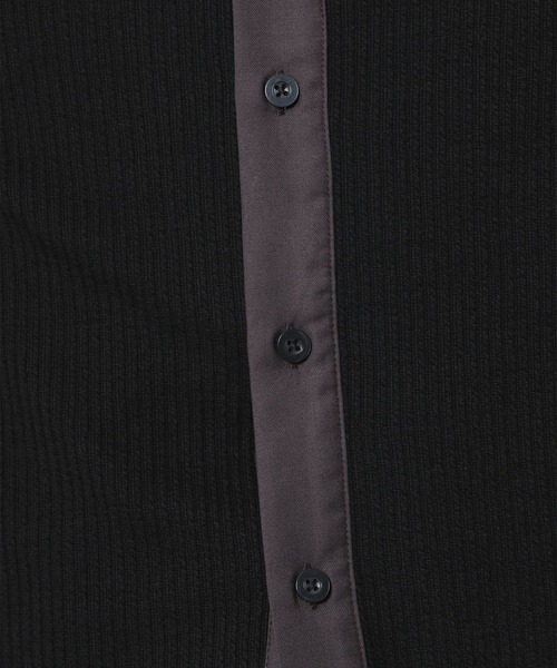 LAKOLE（ラコレ）の「ニットドッキングシャツ / 264619（シャツ/ブラウス・メンズ・ネイビー/アイボリー/チャコール・MEDIUM/LARGE）」の22枚目の写真