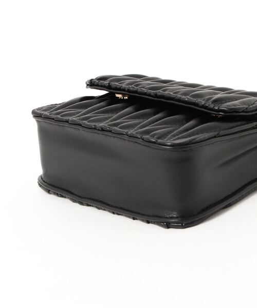 clear（クリア）の「キルティング合皮ショルダーバッグ≪2022SS新作≫（ショルダーバッグ・レディース・ブラック/アイボリー/ブルーグレー・F）」の7枚目の写真