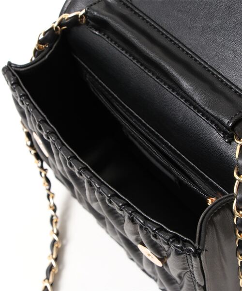 clear（クリア）の「キルティング合皮ショルダーバッグ≪2022SS新作≫（ショルダーバッグ・レディース・ブラック/アイボリー/ブルーグレー・F）」の8枚目の写真