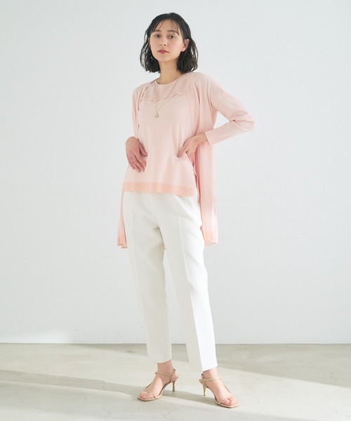 ANAYI（アナイ）の「シルクデシンスカラップロング カーディガン
