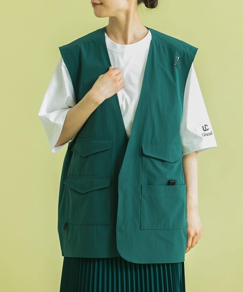 SENSE OF PLACE by URBAN RESEARCH（センスオブプレイスバイアーバンリサーチ）の「Uiscel　マルチポケットオーバーベスト（ベスト・メンズ・ブラック/ベージュ/グリーン・ONE）」の12枚目の写真