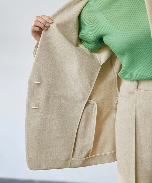 ROPE'（ロペ）の「【セットアップ対応】スラブツイードジレベスト（ベスト・レディース・ブラウン/ベージュ系その他/キャメル・38）」の17枚目の写真