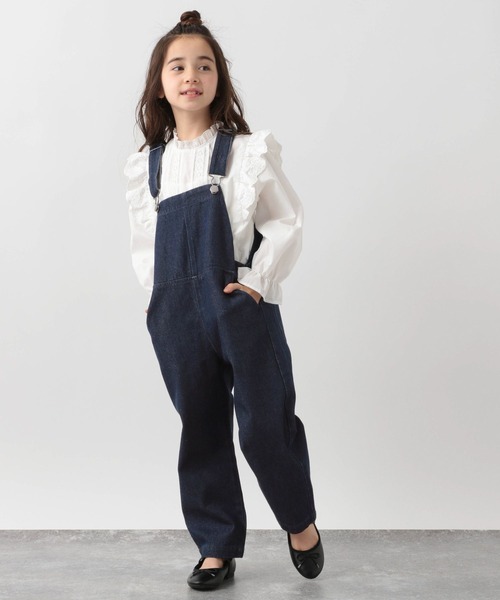 GLOBAL WORK(グローバルワーク)の「キッズ/レース*デニム/フリルブラウス/267086(シャツ/ブラウス・キッズ・ホワイト/ブルー・110cm/100cm/120cm/130cm/140cm/150cm/160cm)」の19枚目の写真