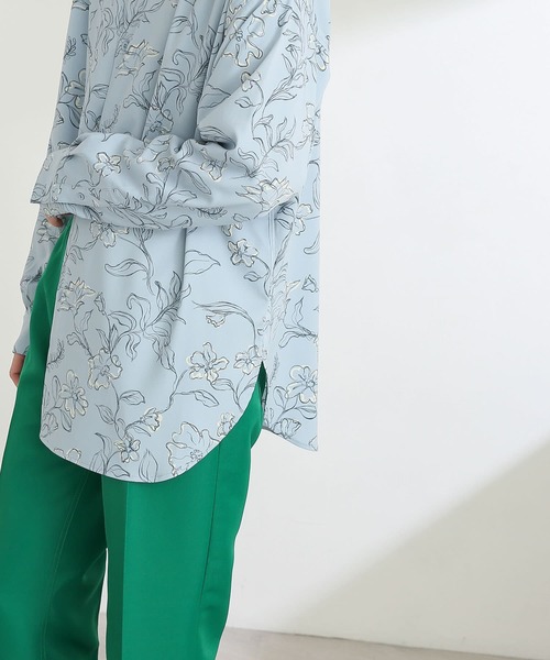 SENSE OF PLACE by URBAN RESEARCH（センスオブプレイスバイアーバンリサーチ）の「ボタニカルバンドカラーシャツA（シャツ/ブラウス・メンズ・ライトベージュ/ライトブルー・LARGE/MEDIUM）」の13枚目の写真