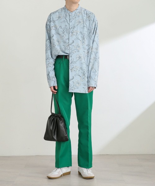 SENSE OF PLACE by URBAN RESEARCH（センスオブプレイスバイアーバンリサーチ）の「ボタニカルバンドカラーシャツA（シャツ/ブラウス・メンズ・ライトベージュ/ライトブルー・LARGE/MEDIUM）」の15枚目の写真