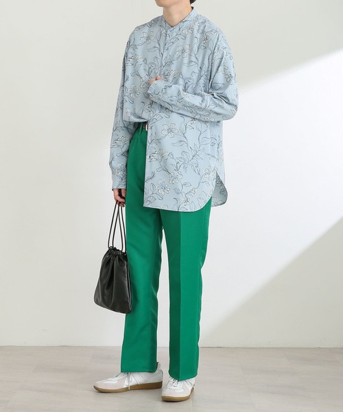 SENSE OF PLACE by URBAN RESEARCH（センスオブプレイスバイアーバンリサーチ）の「ボタニカルバンドカラーシャツA（シャツ/ブラウス・メンズ・ライトベージュ/ライトブルー・LARGE/MEDIUM）」の16枚目の写真