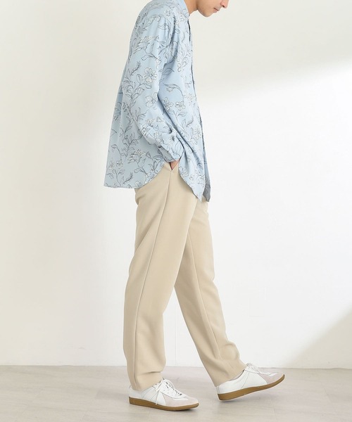 SENSE OF PLACE by URBAN RESEARCH（センスオブプレイスバイアーバンリサーチ）の「ボタニカルバンドカラーシャツA（シャツ/ブラウス・メンズ・ライトベージュ/ライトブルー・LARGE/MEDIUM）」の20枚目の写真