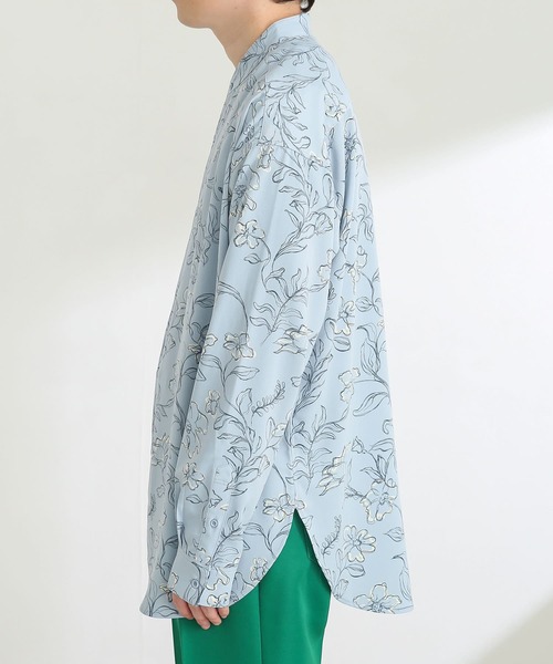 SENSE OF PLACE by URBAN RESEARCH（センスオブプレイスバイアーバンリサーチ）の「ボタニカルバンドカラーシャツA（シャツ/ブラウス・メンズ・ライトベージュ/ライトブルー・LARGE/MEDIUM）」の22枚目の写真